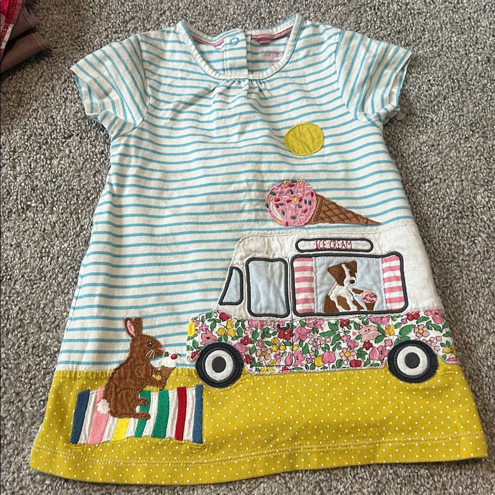 Striped Ice Cream Truck Dress